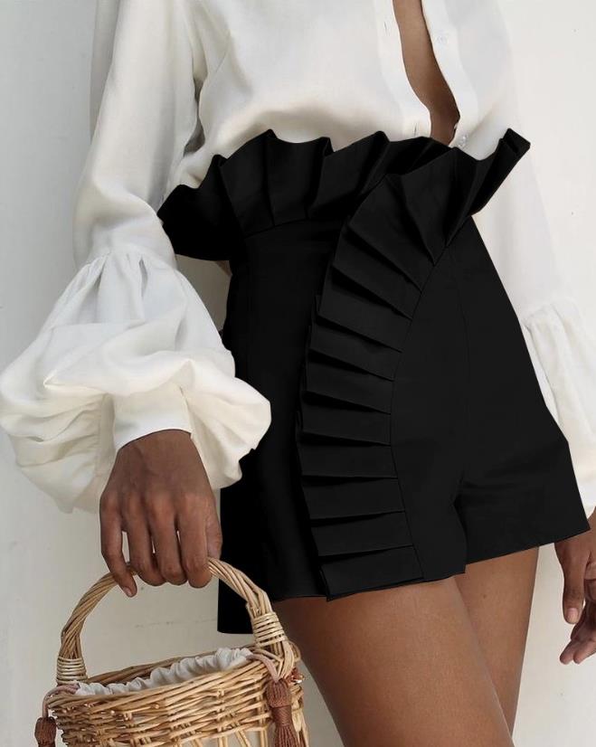 Rylee Ruffle Edges Shorts - 5 Colors