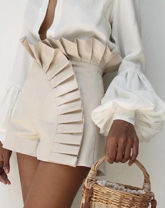 Rylee Ruffle Edges Shorts - 5 Colors