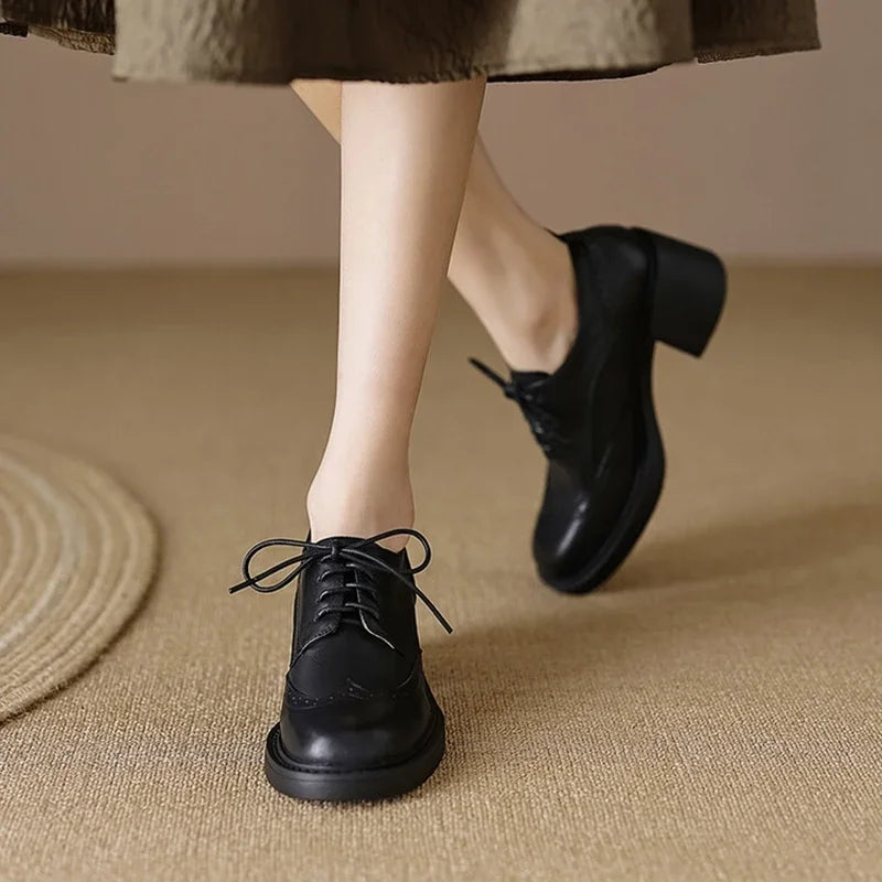 Bessia Dandy Vintage Oxford Platform Loafers