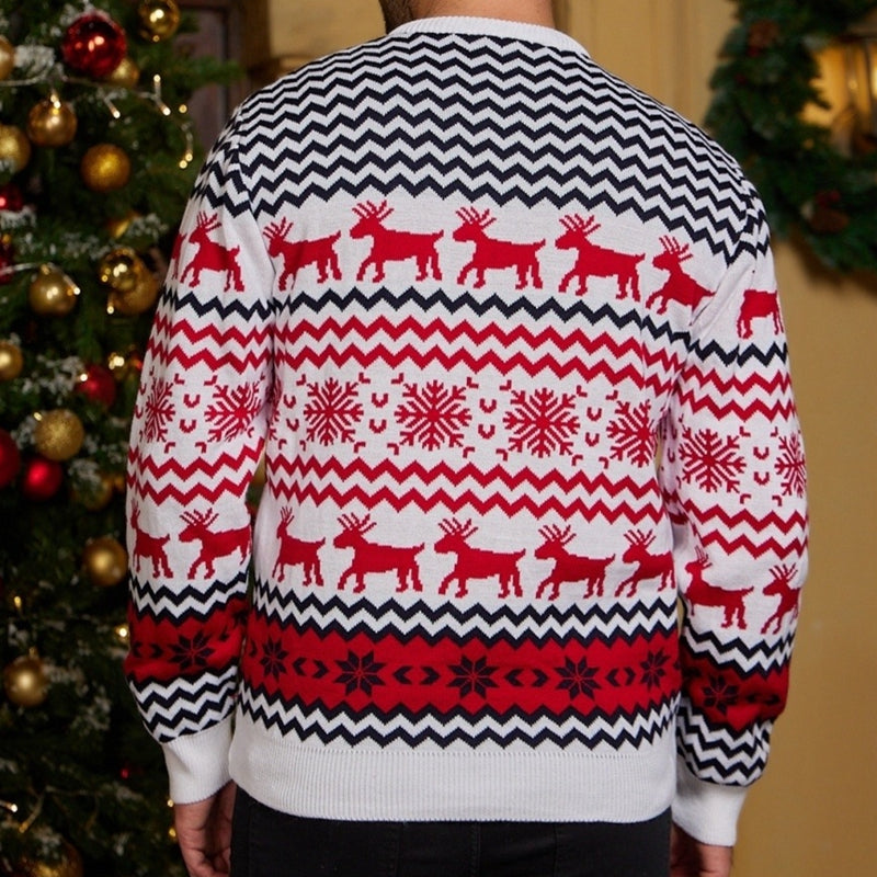Couple Matching Sweaters Christmas Family Couples Jumpers Warm Thick Casual