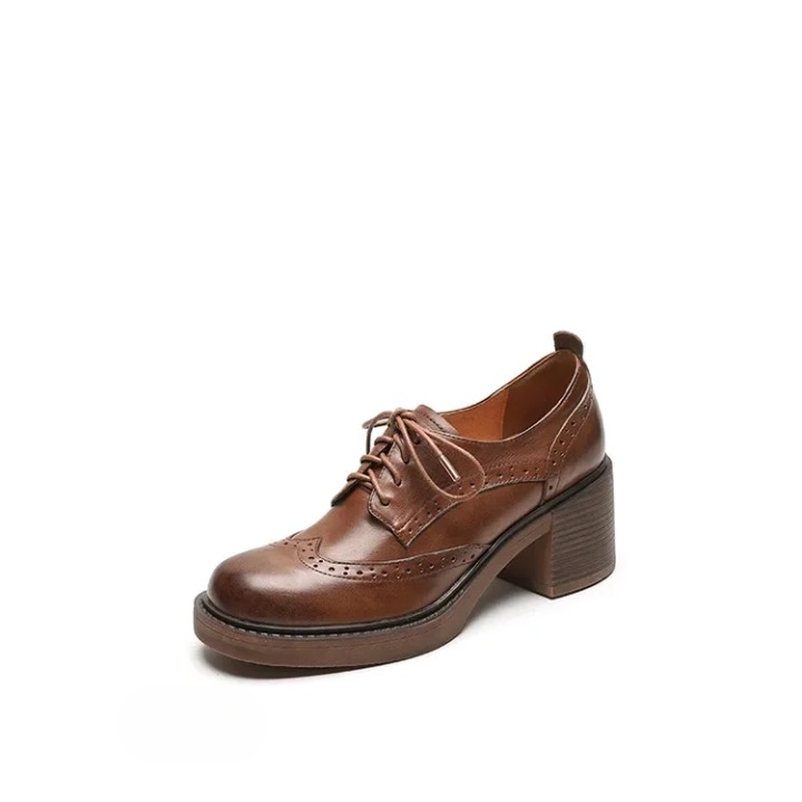 Bessia Dandy Vintage Oxford Platform Loafers