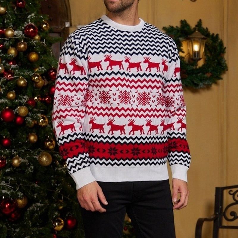 Couple Matching Sweaters Christmas Family Couples Jumpers Warm Thick Casual