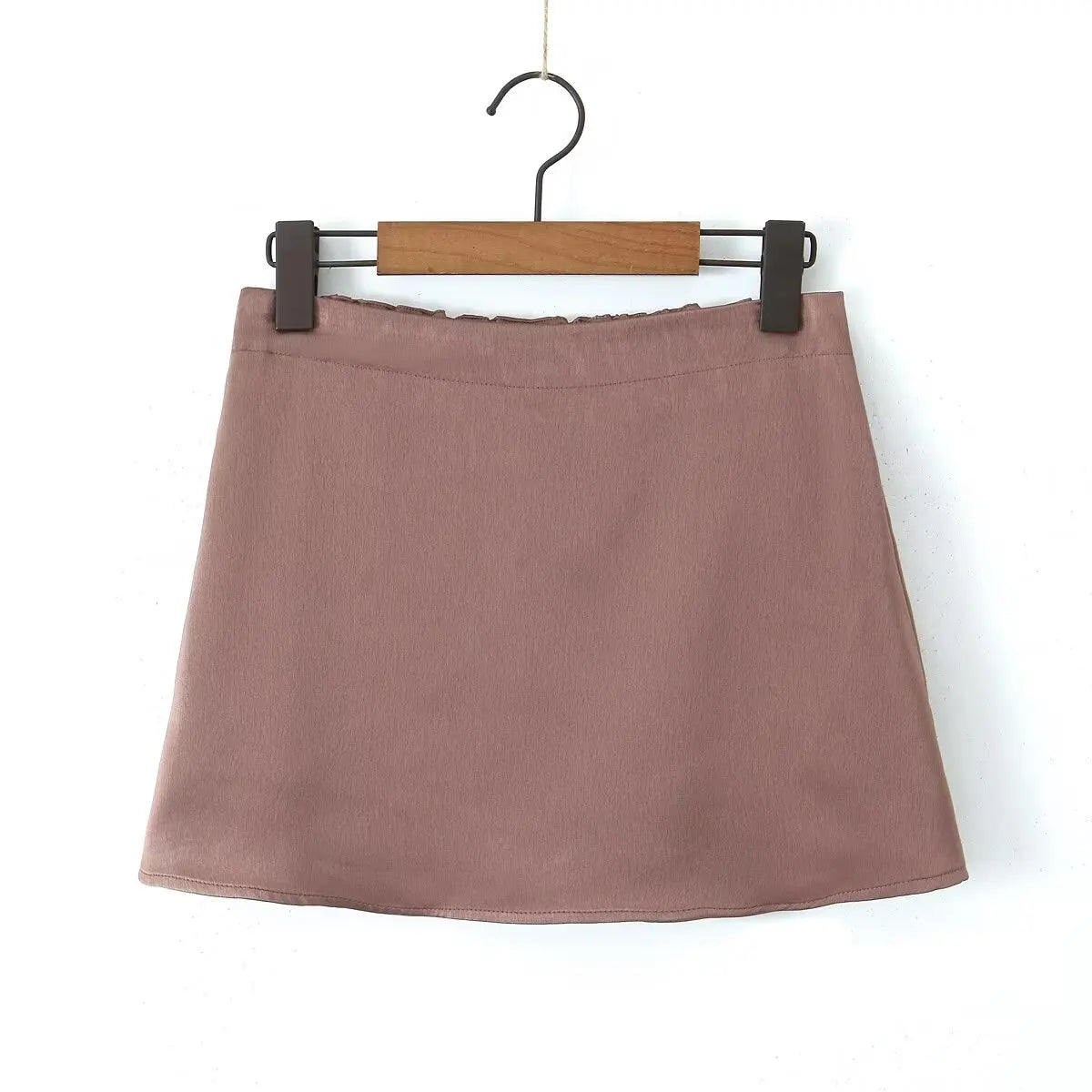 Tassha Boxer Satin Mini Skirts