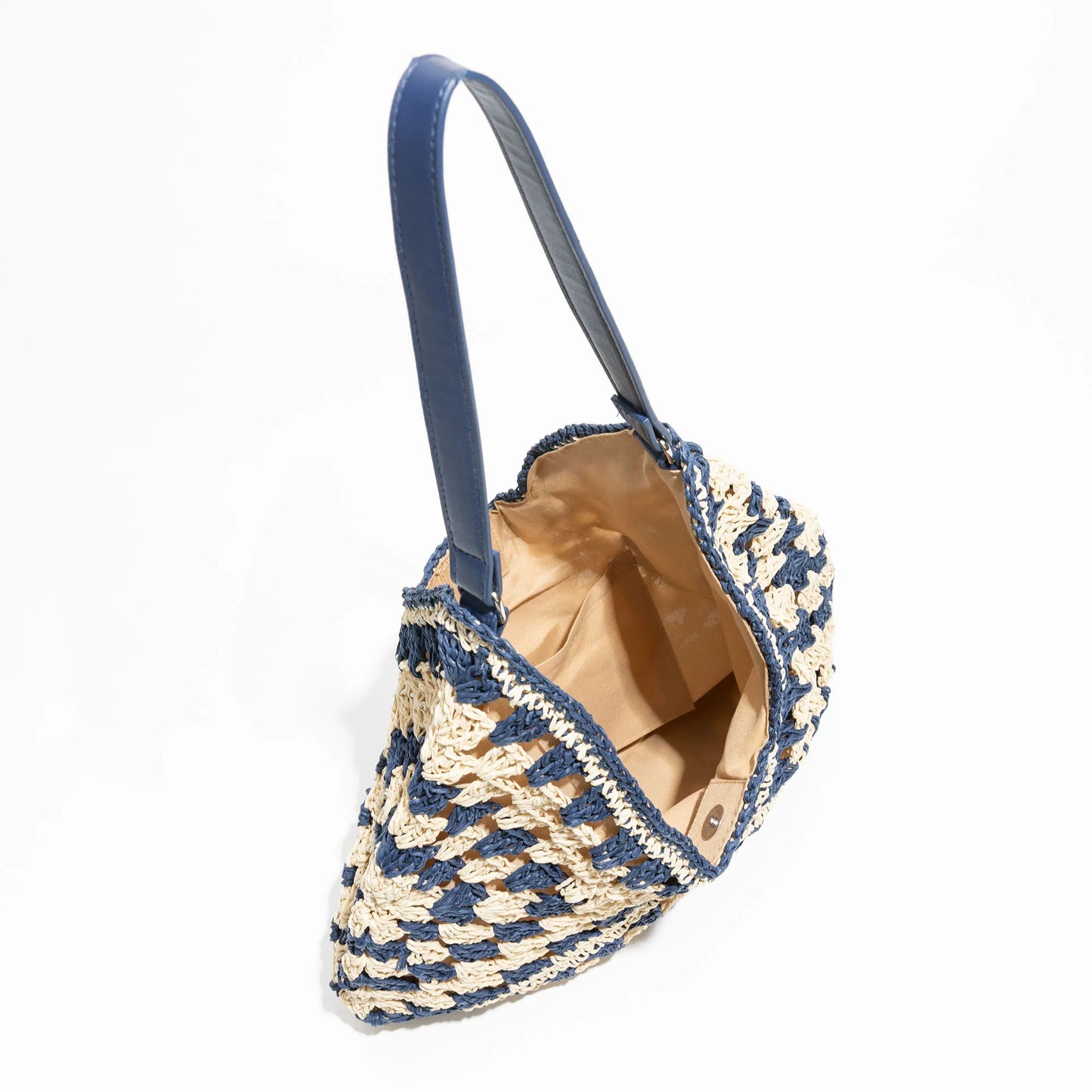 Esperanza Stripe Bohemian Straw Hobo Bags