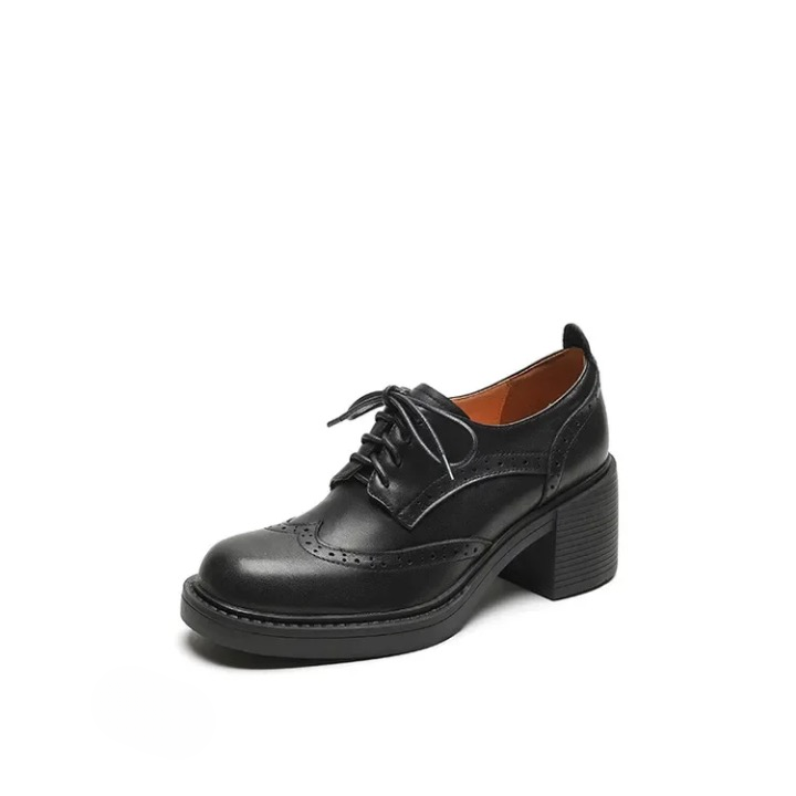 Bessia Dandy Vintage Oxford Platform Loafers