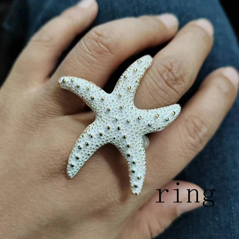 Nautical Starfish Bracelet, Rings, Necklaces and Hair Band
