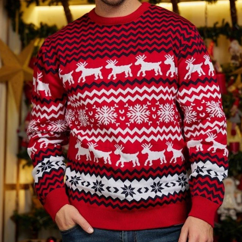 Couple Matching Sweaters Christmas Family Couples Jumpers Warm Thick Casual