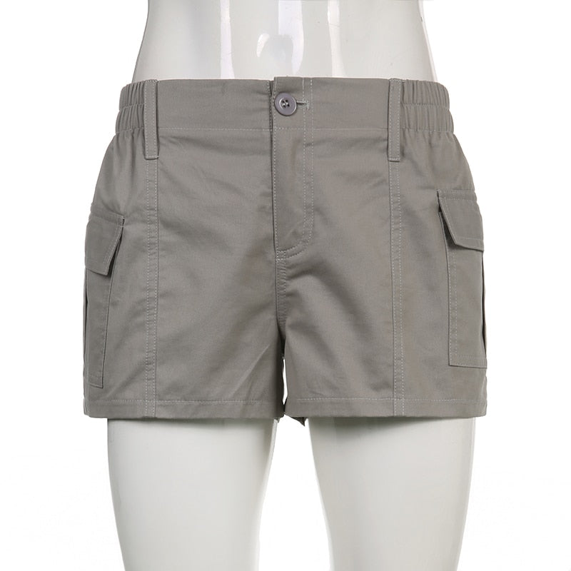 Low Waisted Shorts Harajuku Retro Basic Casual Sporty Bottom Biker