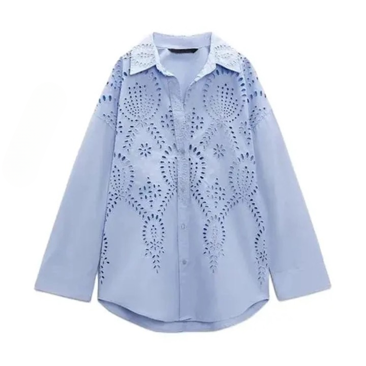 Tulsa Motif Embroidery Casual Shirts