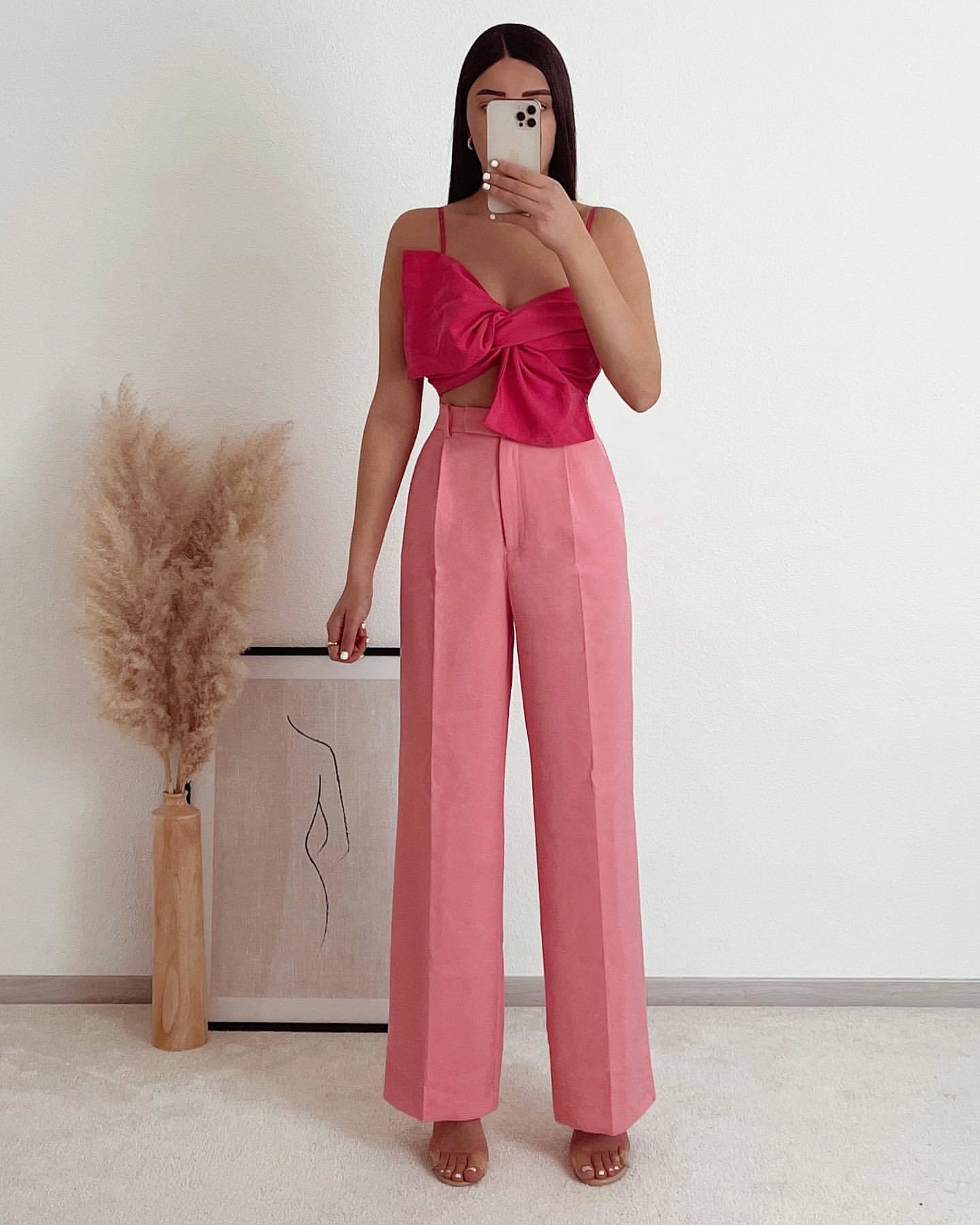Chic Lady Crop Top Summer High Street Camis Tank Top Female Camisole