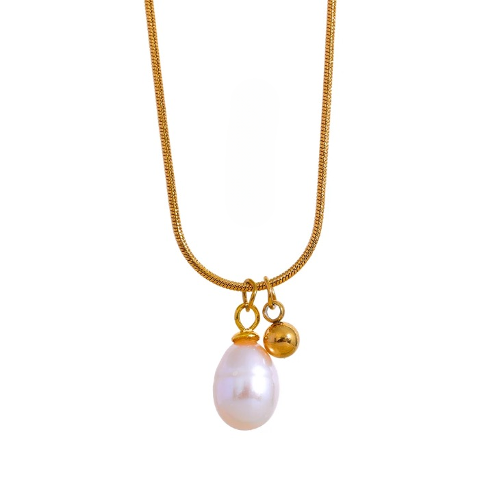 Natural Pearl String Beads Necklace