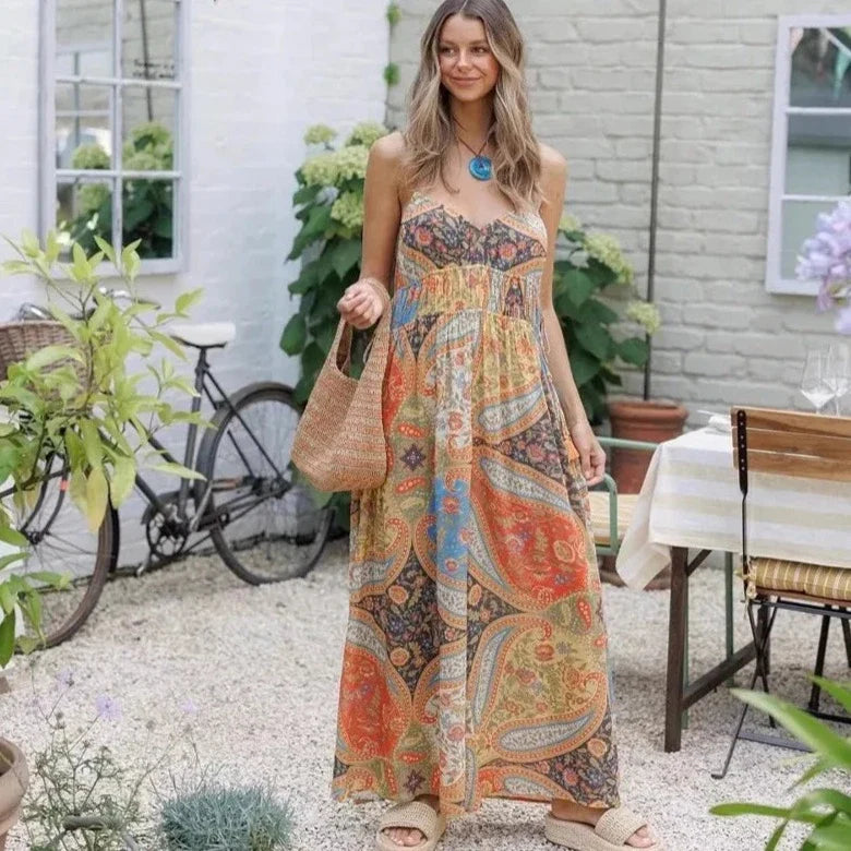 Bonnie Bohemian Print Flowy Jumpsuits