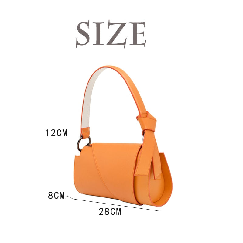 Saira Rolled Look Baguette Bag
