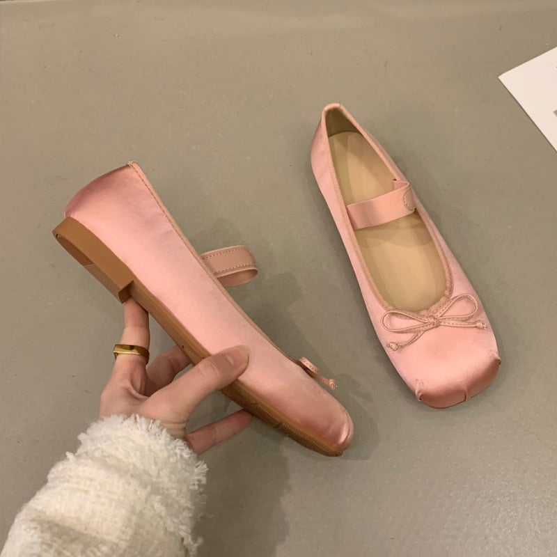 Sasha Satin Silk Ballet Flats - 4 Colors