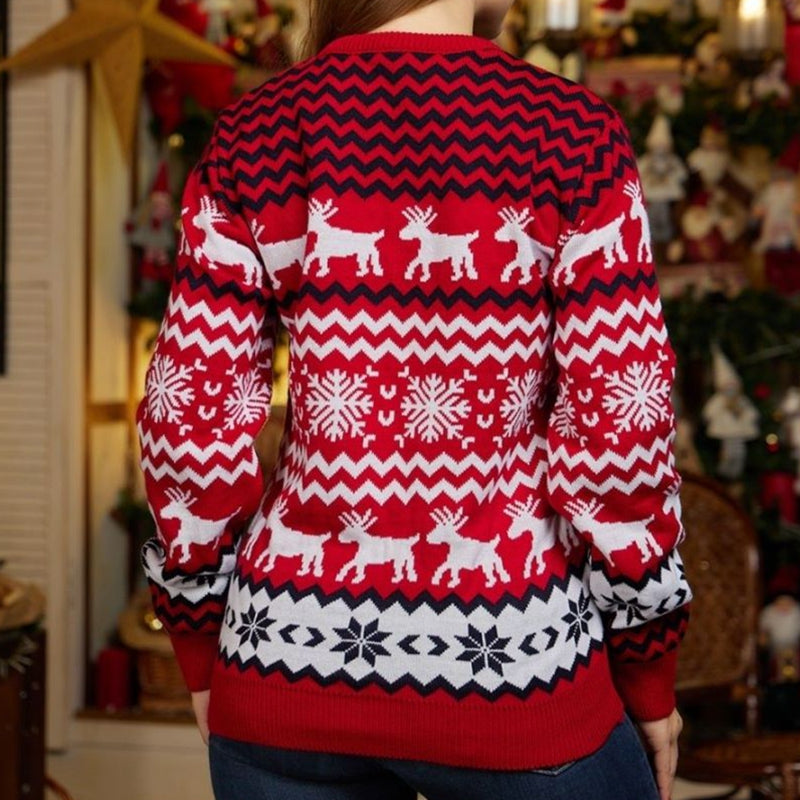 Couple Matching Sweaters Christmas Family Couples Jumpers Warm Thick Casual
