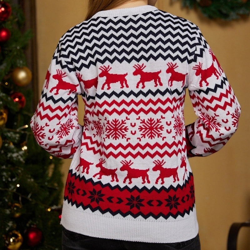 Couple Matching Sweaters Christmas Family Couples Jumpers Warm Thick Casual