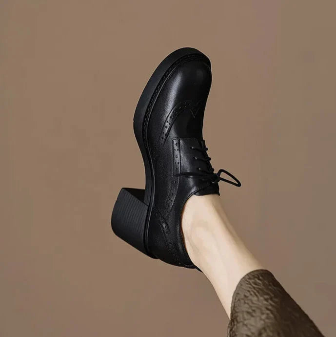 Bessia Dandy Vintage Oxford Platform Loafers