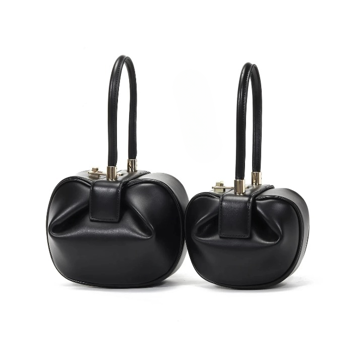 Alma Leather Mini Dumpling Bags