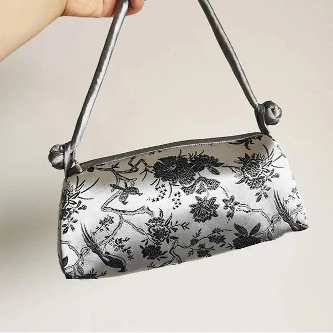 Kexin Silk Embroidery Cheongsam Mini Tote