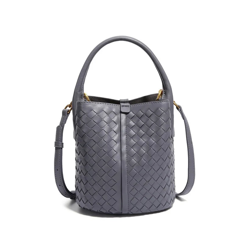 Sabine Woven Texture Bucket Totes