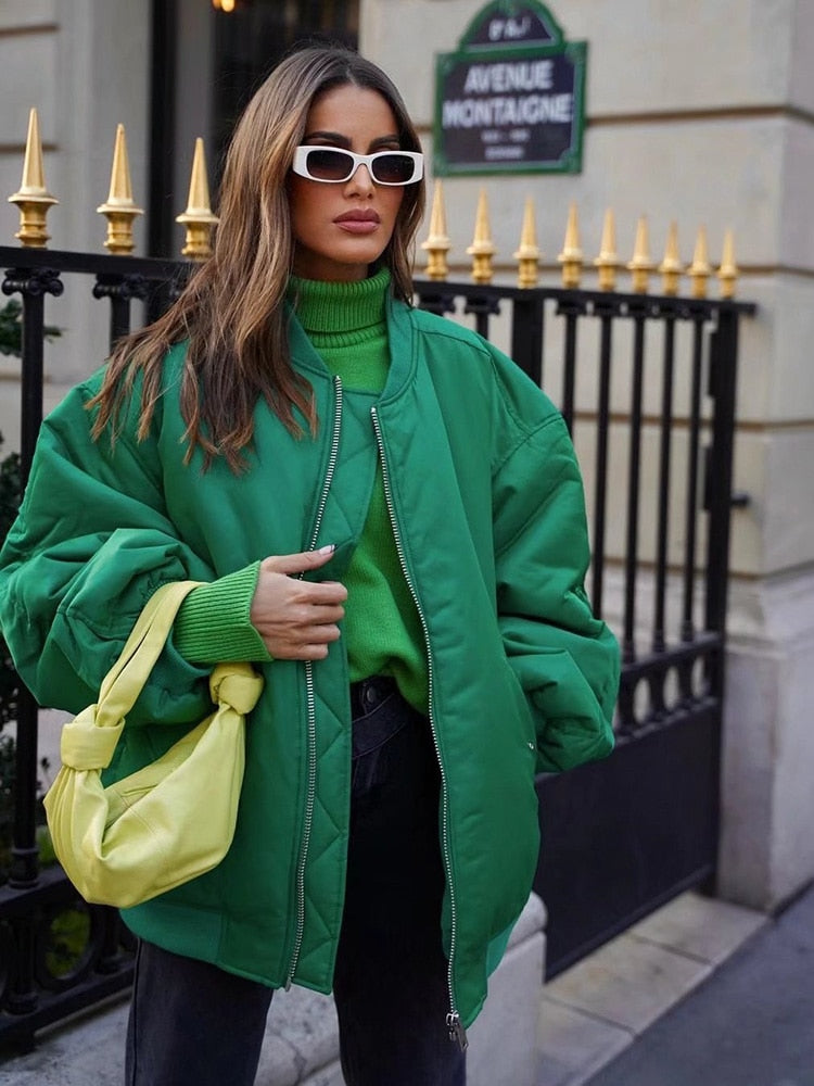 Selma Bomber Jacket with Ruched Sleeves - 7 Colors