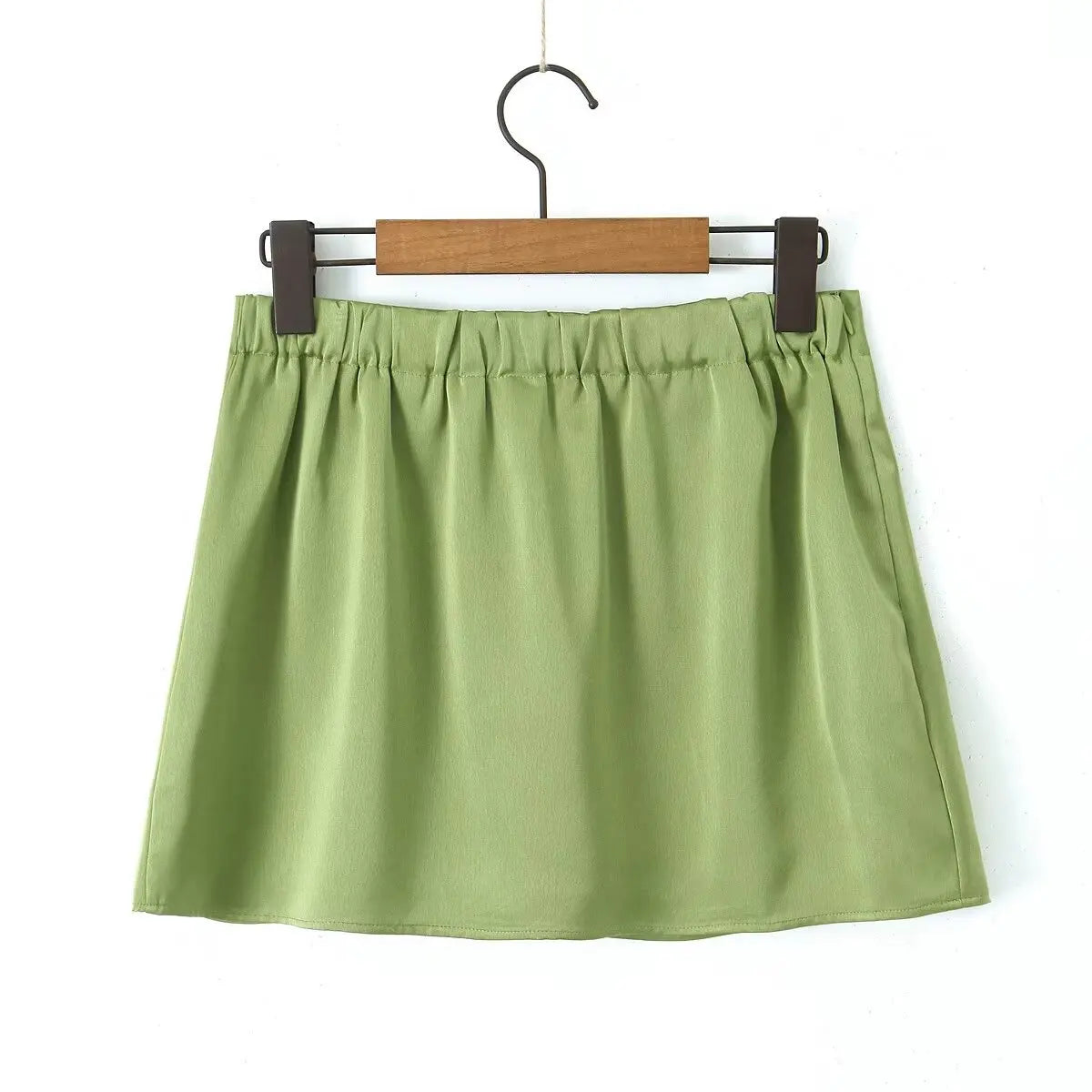 Tassha Boxer Satin Mini Skirts