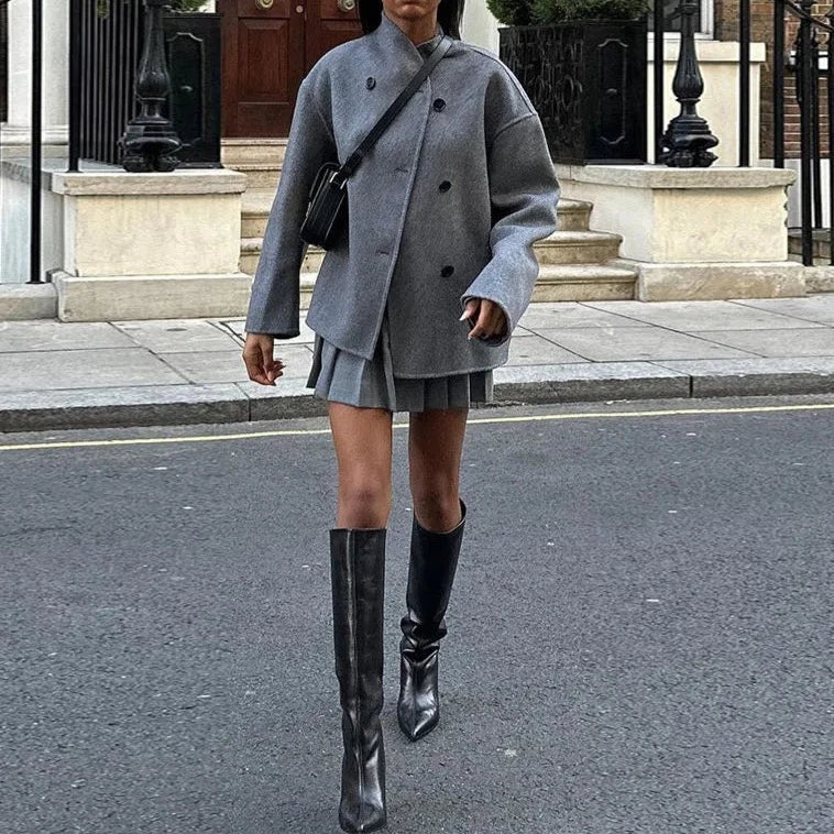 Shiela Cotton Woolen Jacket