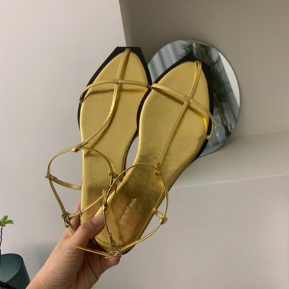 Shue Minimalist Strappy Flat Gladiator Sandals - 5 Colors