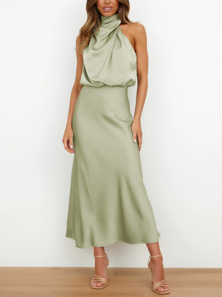 Sleeveless Off Shoulder Bodycon Elegant Maxi Dresses Wedding