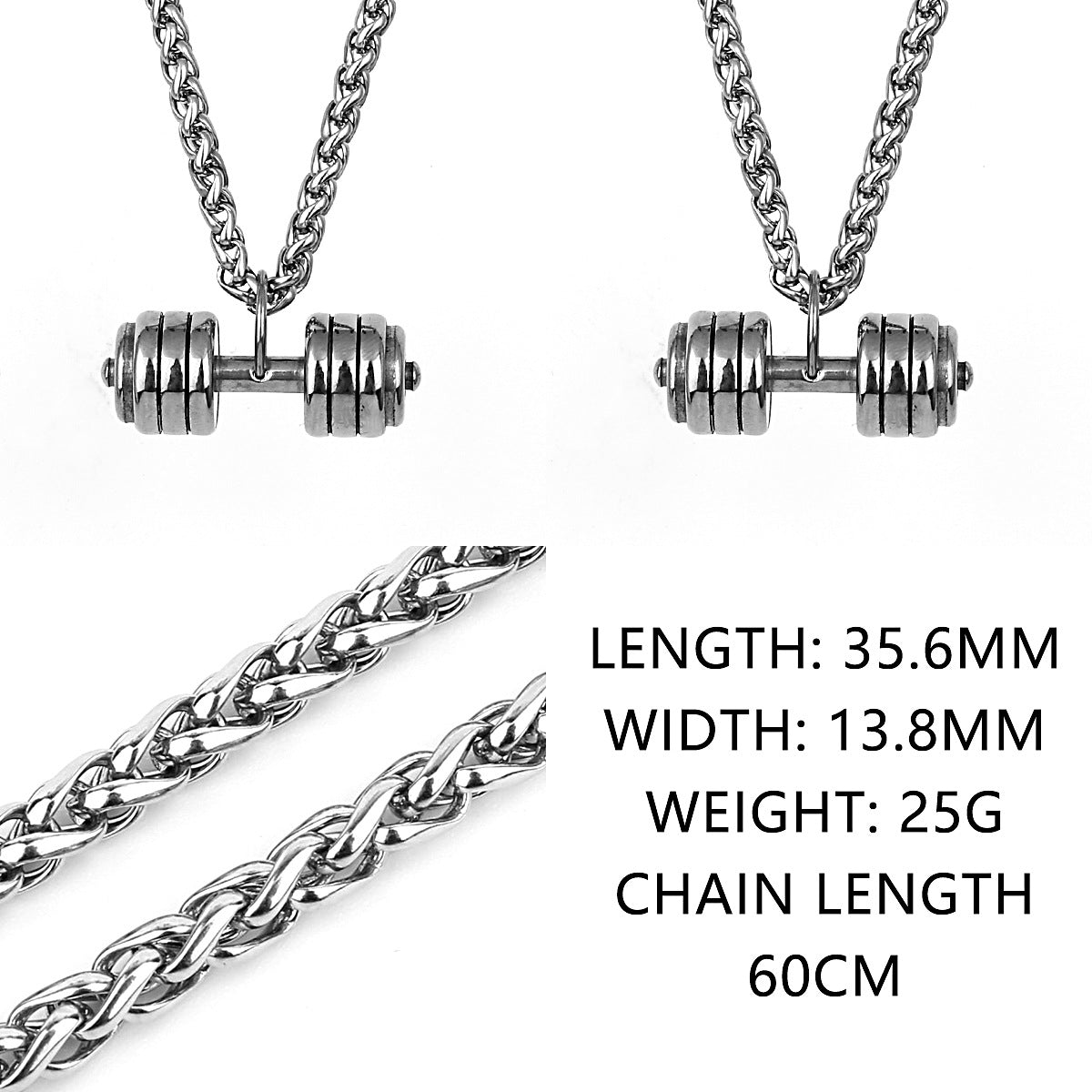 Street Dumbbell Necklace