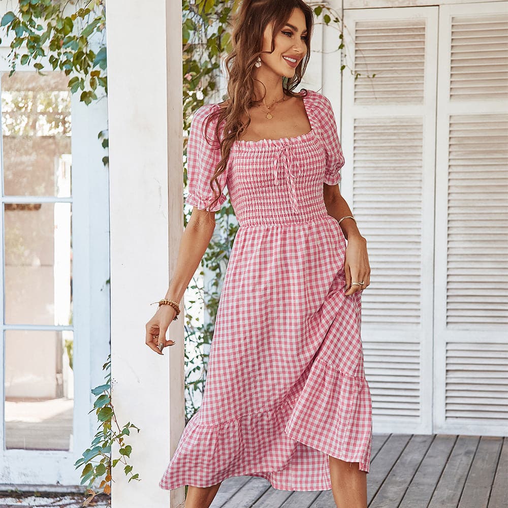 Summer Backless Bow Beach Dress