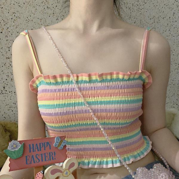 Sweet Bow Lace Off Shoulder Basic Knitted Top