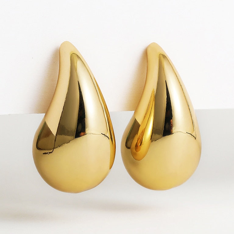 Tear Drop Bubble Earrings - Gold or Silver