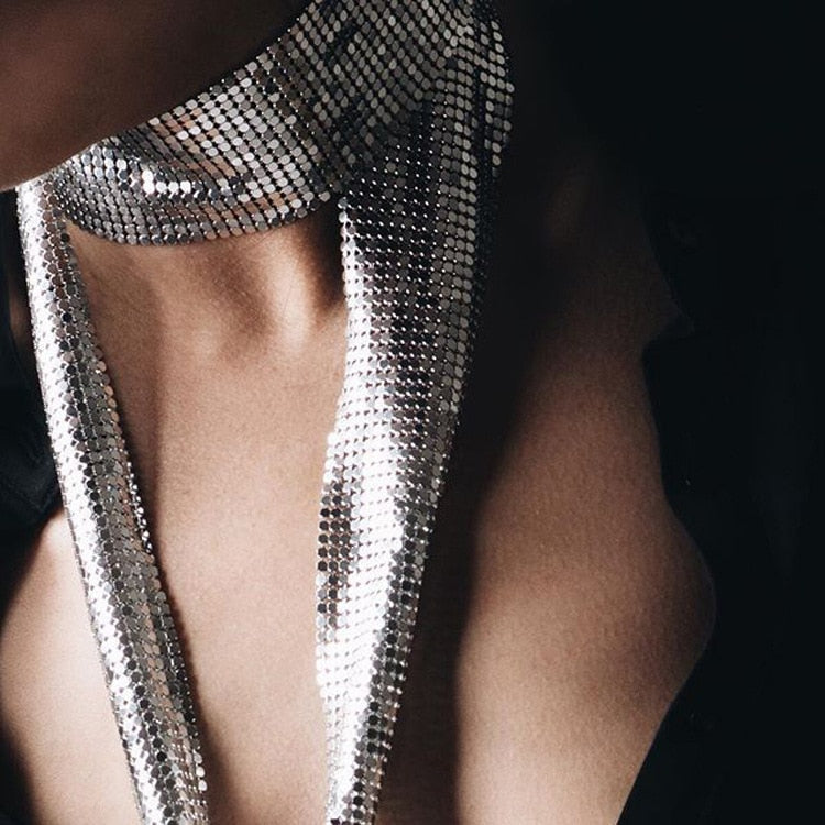 Thelma Sequin Metallic Look Scarf - 3 Colors