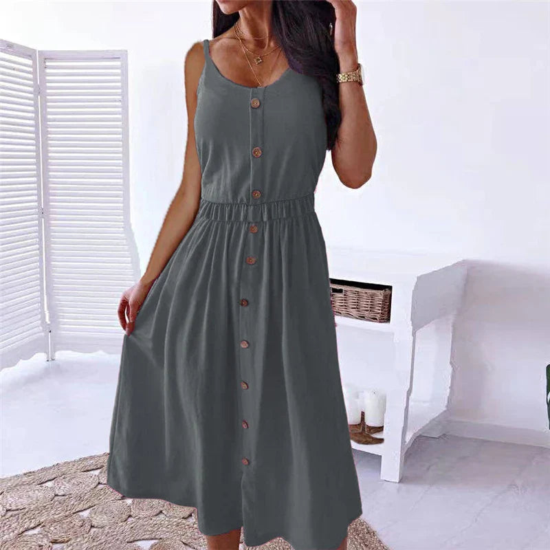 Vintage Boho Party Elegant Knitted Female Evening Midi Dress