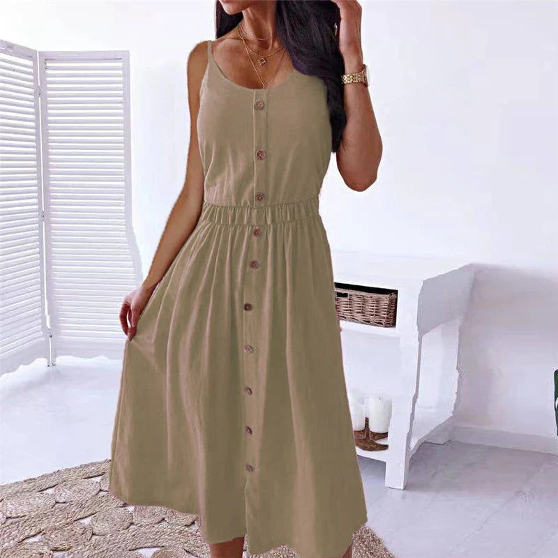 Vintage Boho Party Elegant Knitted Female Evening Midi Dress