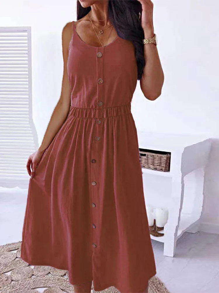 Vintage Boho Party Elegant Knitted Female Evening Midi Dress