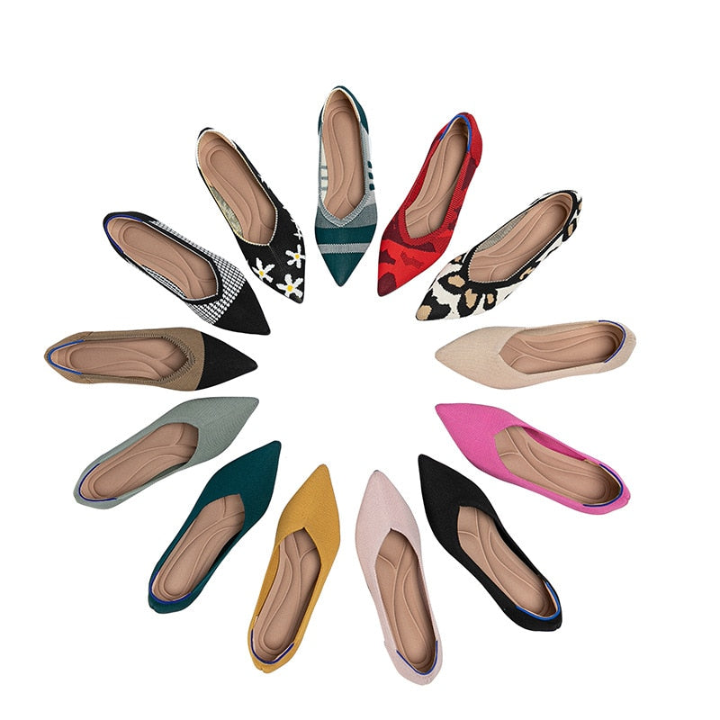 Wendy Pattern Print Basic Flats - 12 Patterns