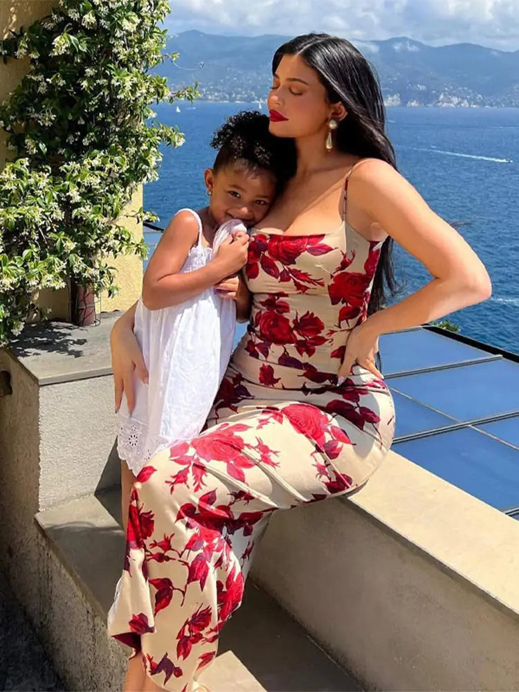 Floral Bodycon Beach Vacation Streetwear Summer Wholesale Business Midi Dresses