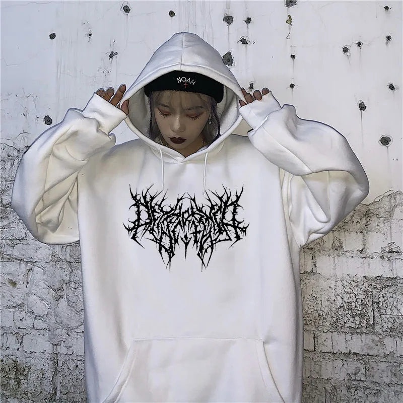 Hoodie Pullover Sweatshirt Autumn Cotton Hoodies Men Gothic Hip Hop Streetwear Oversize Winter Clothes Sweater Female Top