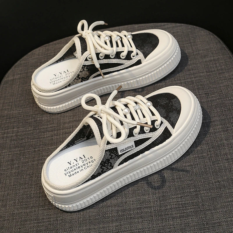 Mules Slippers Summer Outdoor Walking Slides Casual Unique Style Skateboard