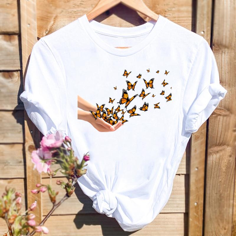 Watercolor Spring Butterfly Floral Flower Graphic