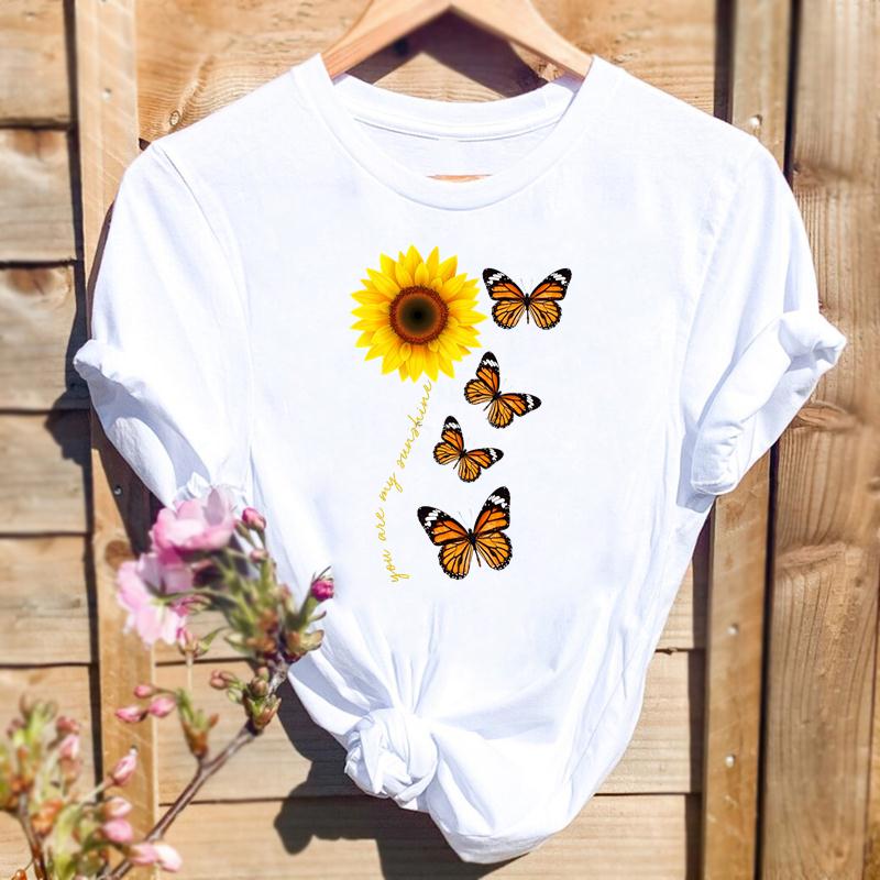 Watercolor Spring Butterfly Floral Flower Graphic