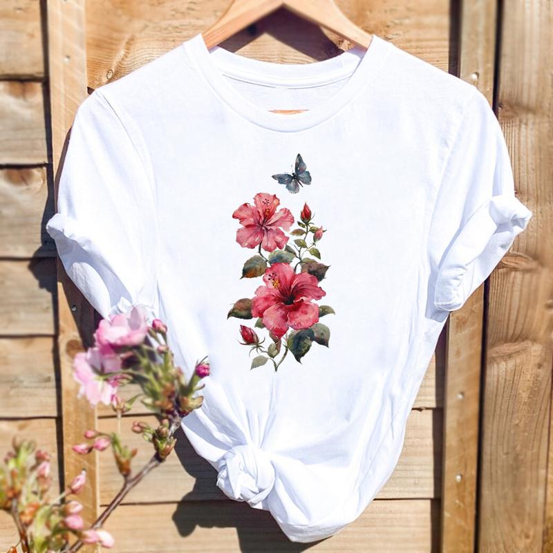 Watercolor Spring Butterfly Floral Flower Graphic