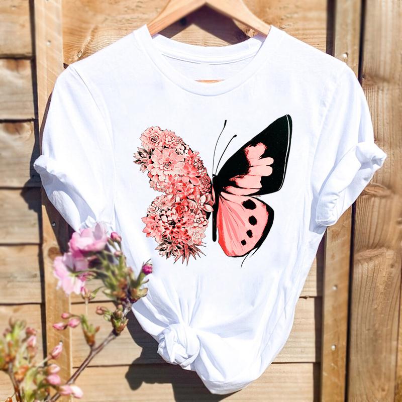 Watercolor Spring Butterfly Floral Flower Graphic