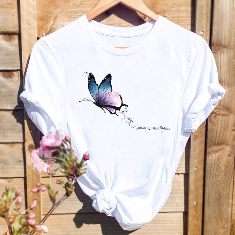 Watercolor Spring Butterfly Floral Flower Graphic