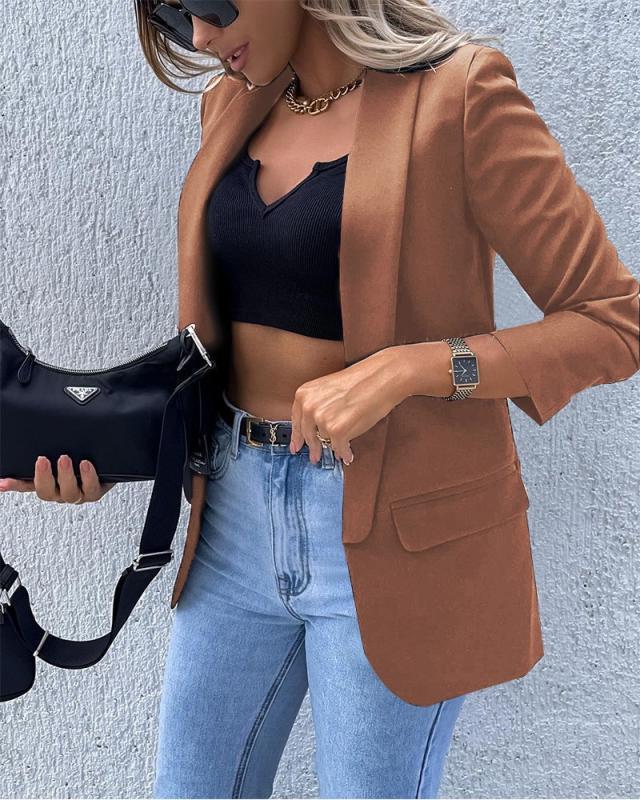 Red Black Elegant Fashion Blazers