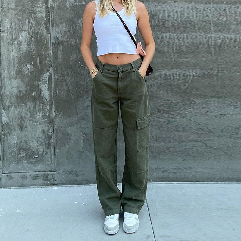 Y2K Jeans Low Rise Trousers Blue Vintage Gothic Print Baggy Casual Wide Leg Denim Aesthetic