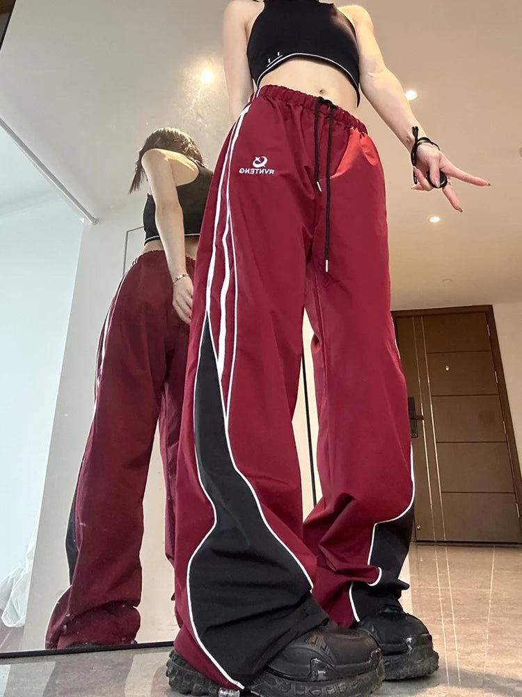 Women's Vintage Harajuku Hip Hop Streetwear High Waist Sweatpants