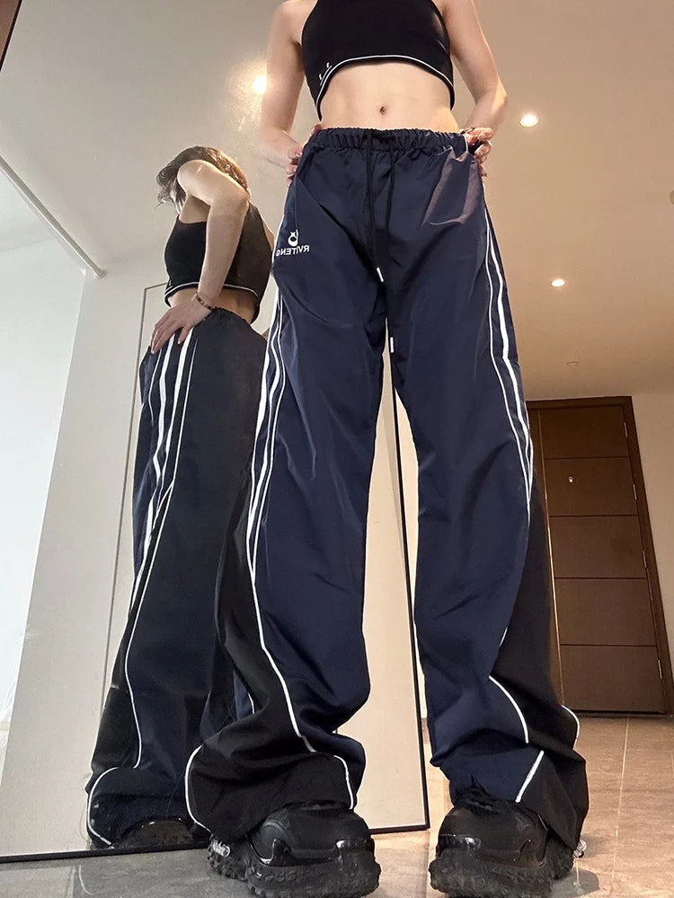 Women's Vintage Harajuku Hip Hop Streetwear High Waist Sweatpants
